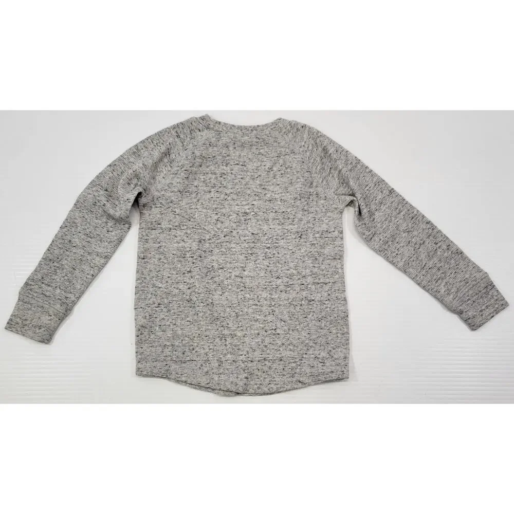 G) Jumping Beans Boys Long Sleeve Waffle Knit Raglan Gray Shirt 4T